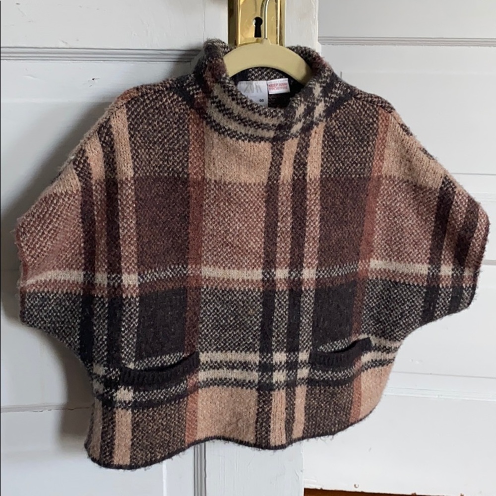 Zara Baby Plaid Poncho